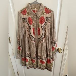 NWT Free People Smell the Roses Mini Dress
